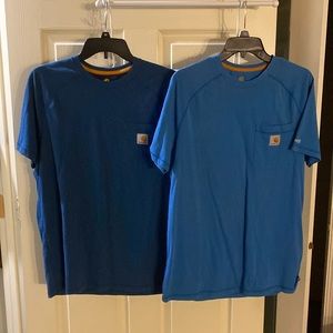 Lot of 4 Carhartt Force relaxed fit short sleeve pocket tee
